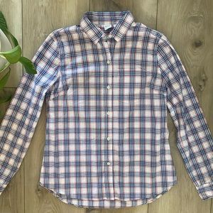 Gap Mens Size XS Plaid Long Sleeve Button Down Shirt with Pocket